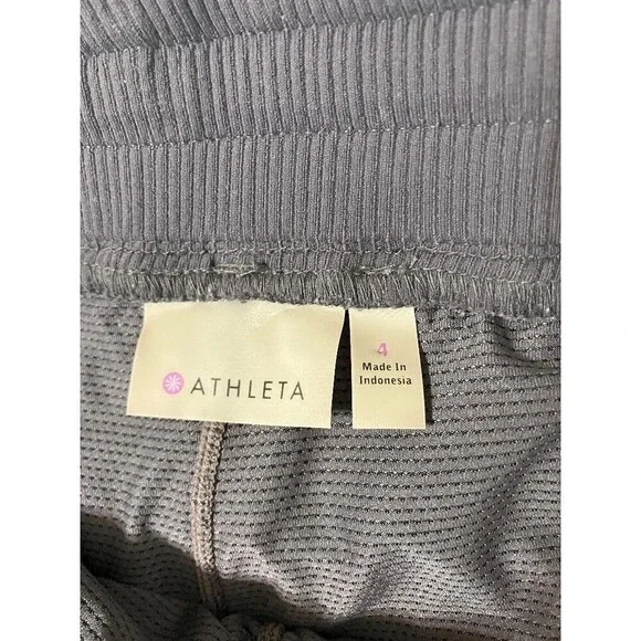 Athleta Ladies Grey Skort Shorts Size 4 Woman's Activewear Gym Tennis Stretch - Picture 8 of 14